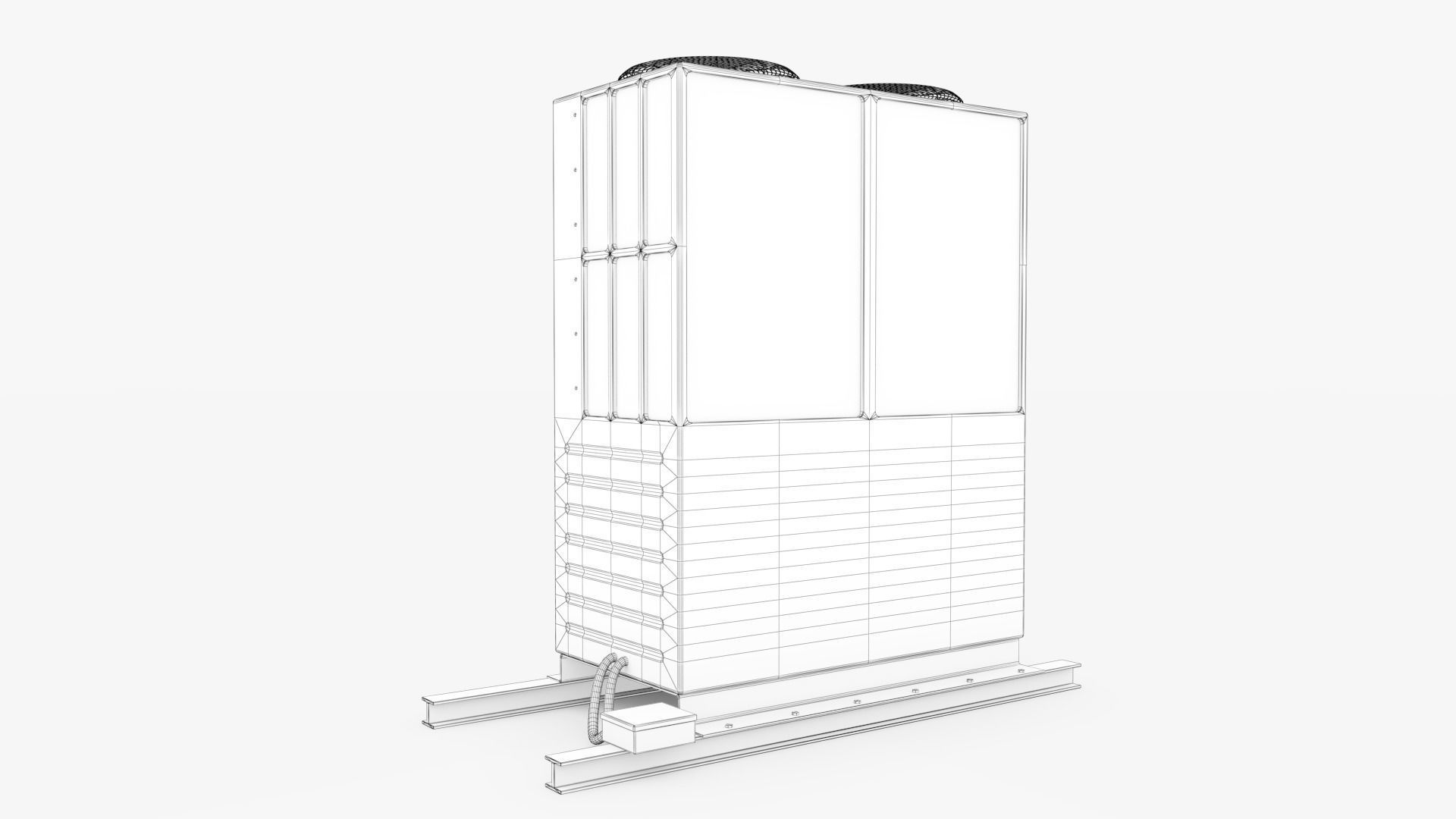 Air Conditioner 04 Low-poly 3D model_7