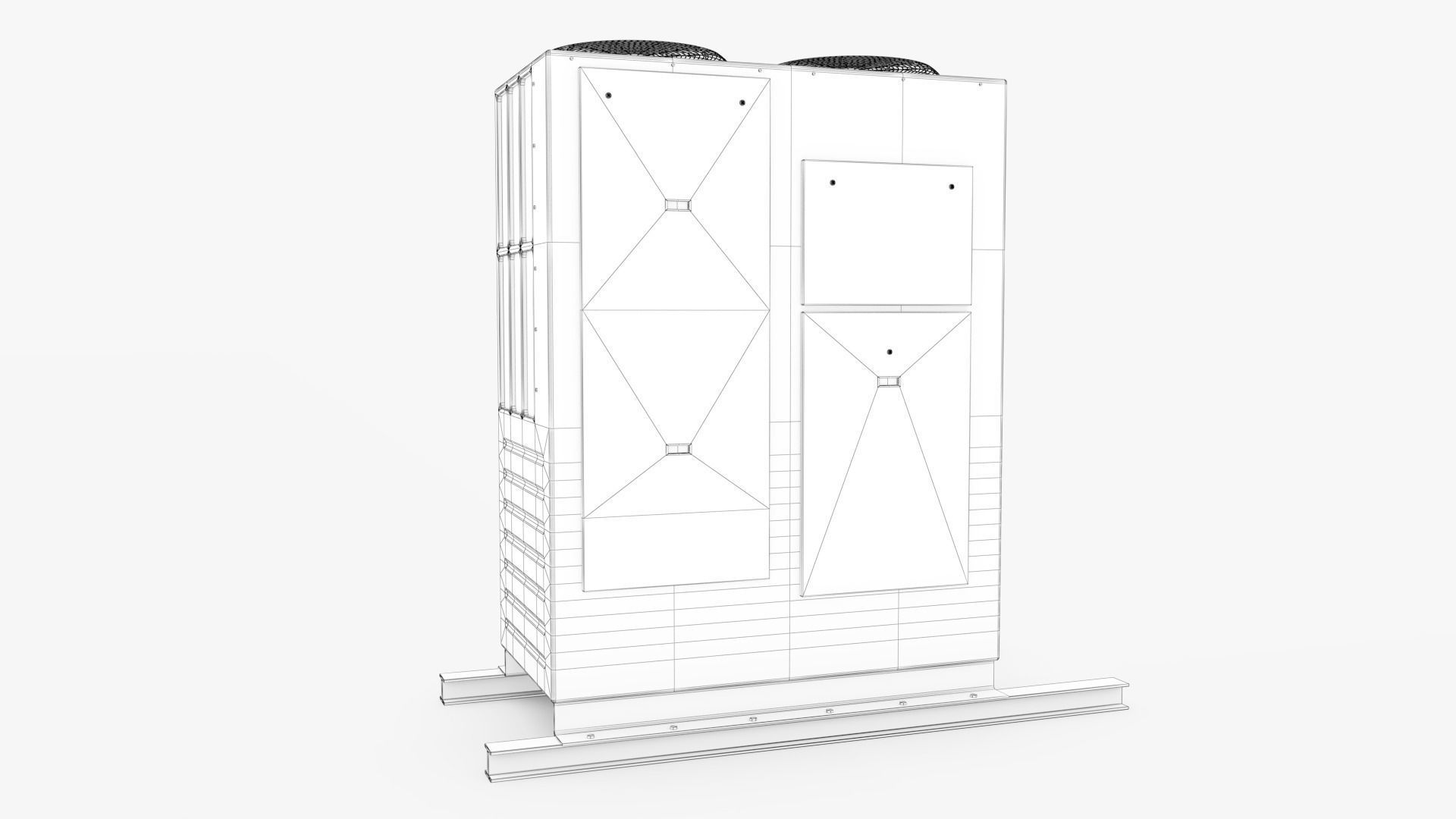 Air Conditioner 04 Low-poly 3D model_6