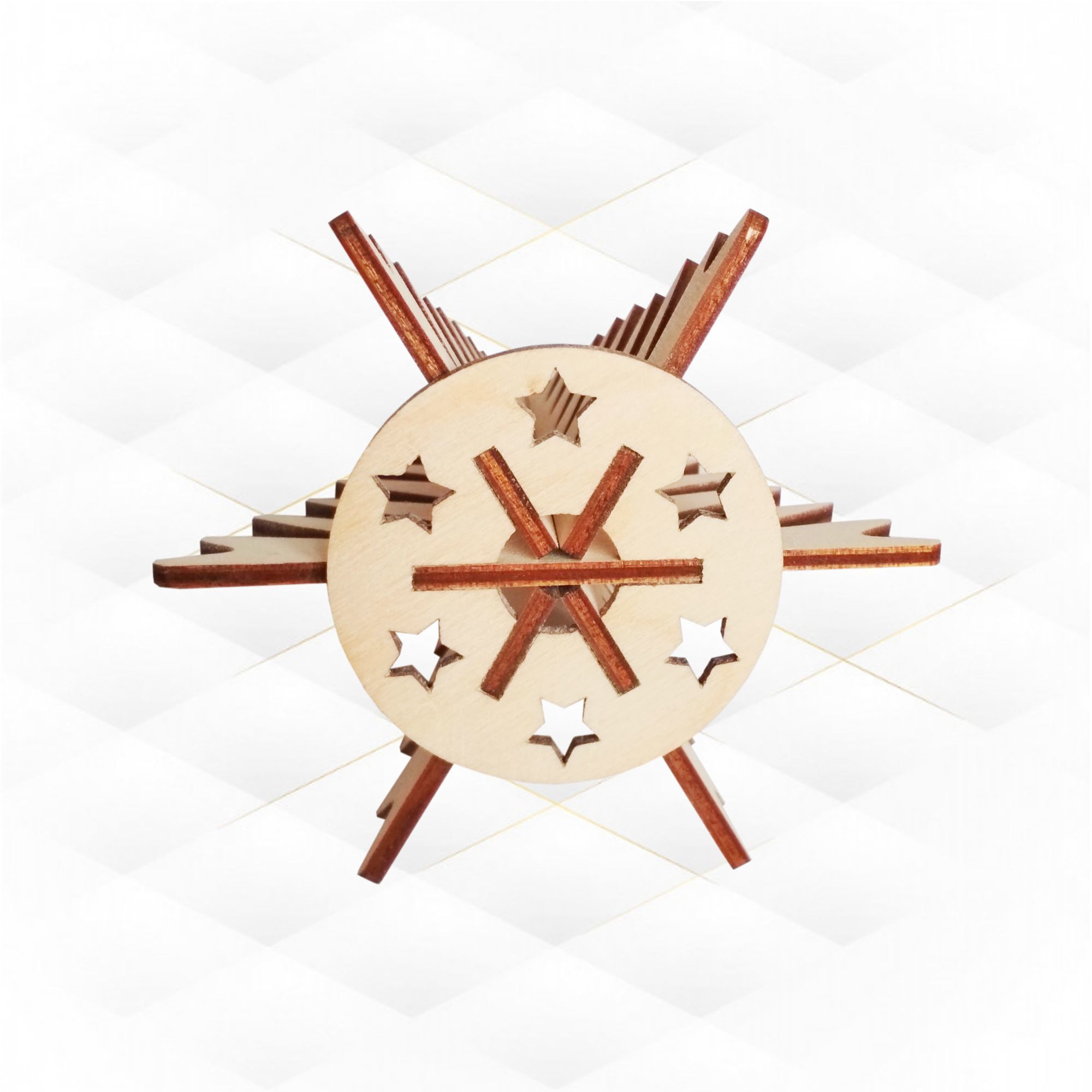 Christmas tree design ready laser cut file 3D print model_4