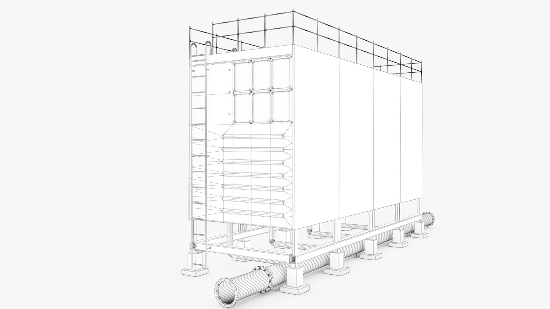Air Conditioner 06 Low-poly 3D model_14