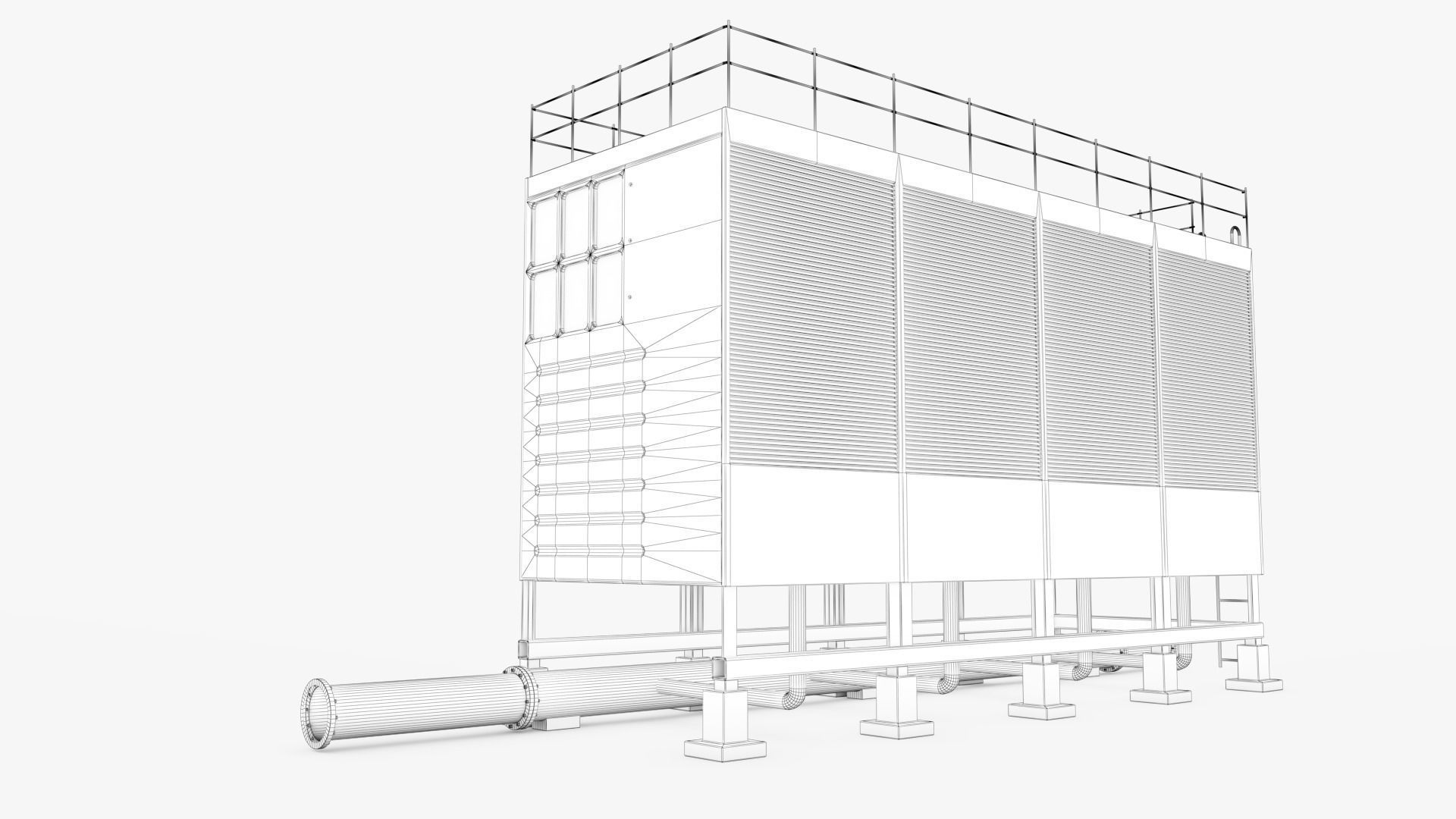 Air Conditioner 06 Low-poly 3D model_13