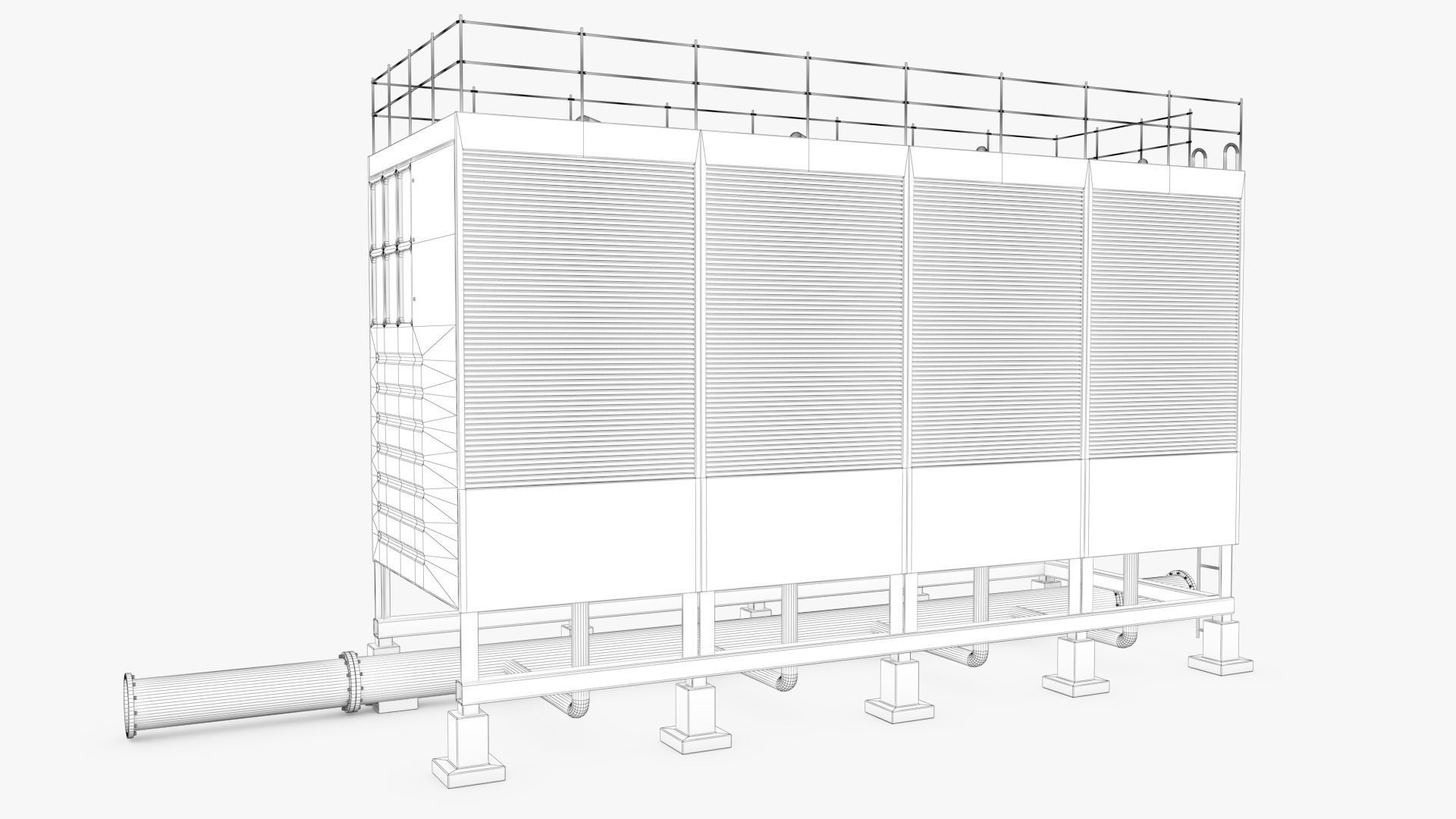 Air Conditioner 06 Low-poly 3D model_9