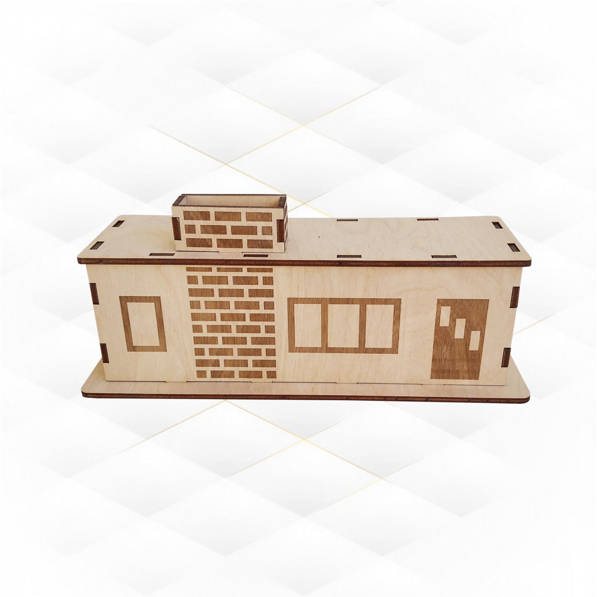 Christmas Glitter Houses svg design laser cut 3D print model_6