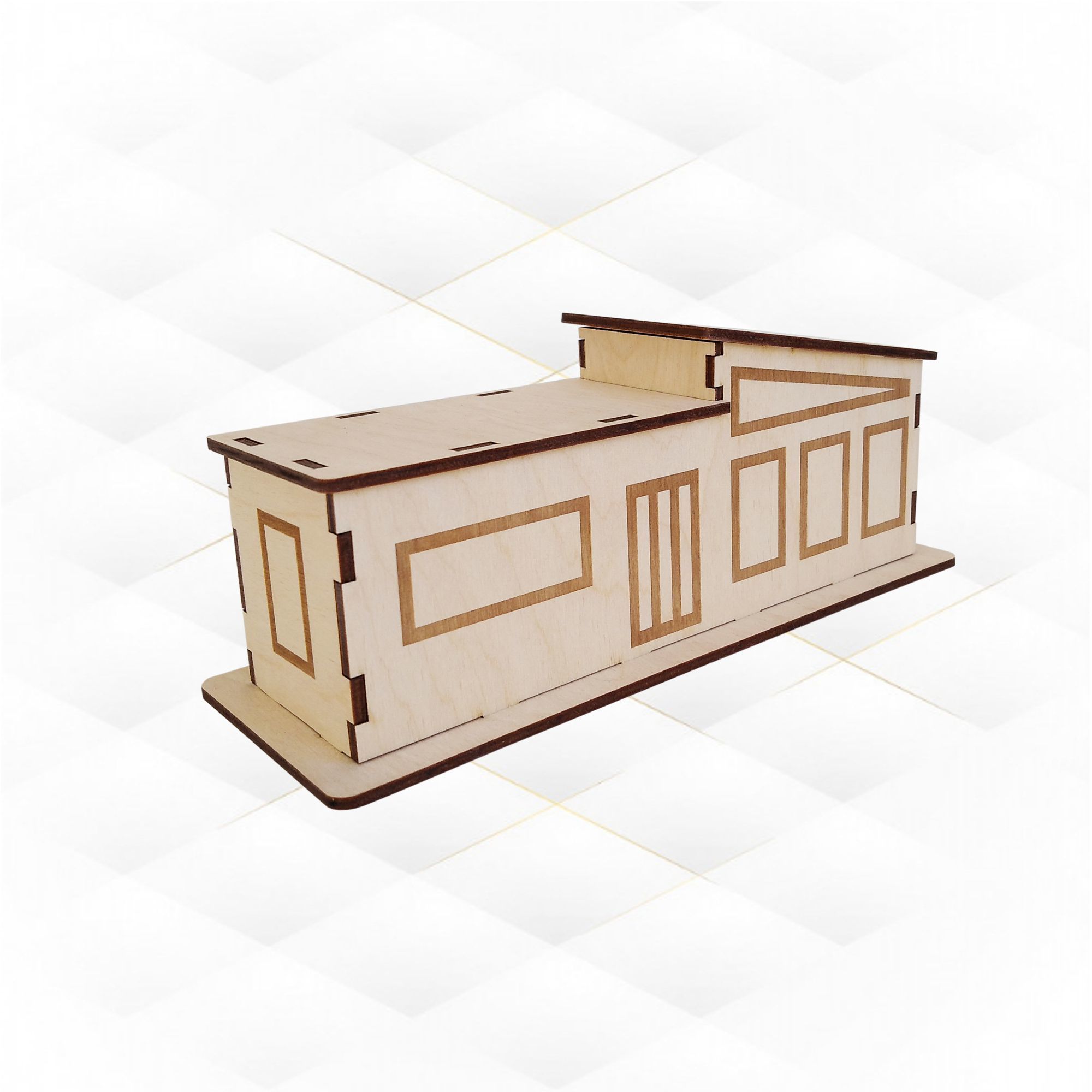 Christmas Glitter Houses svg design laser cut 3D print model_9