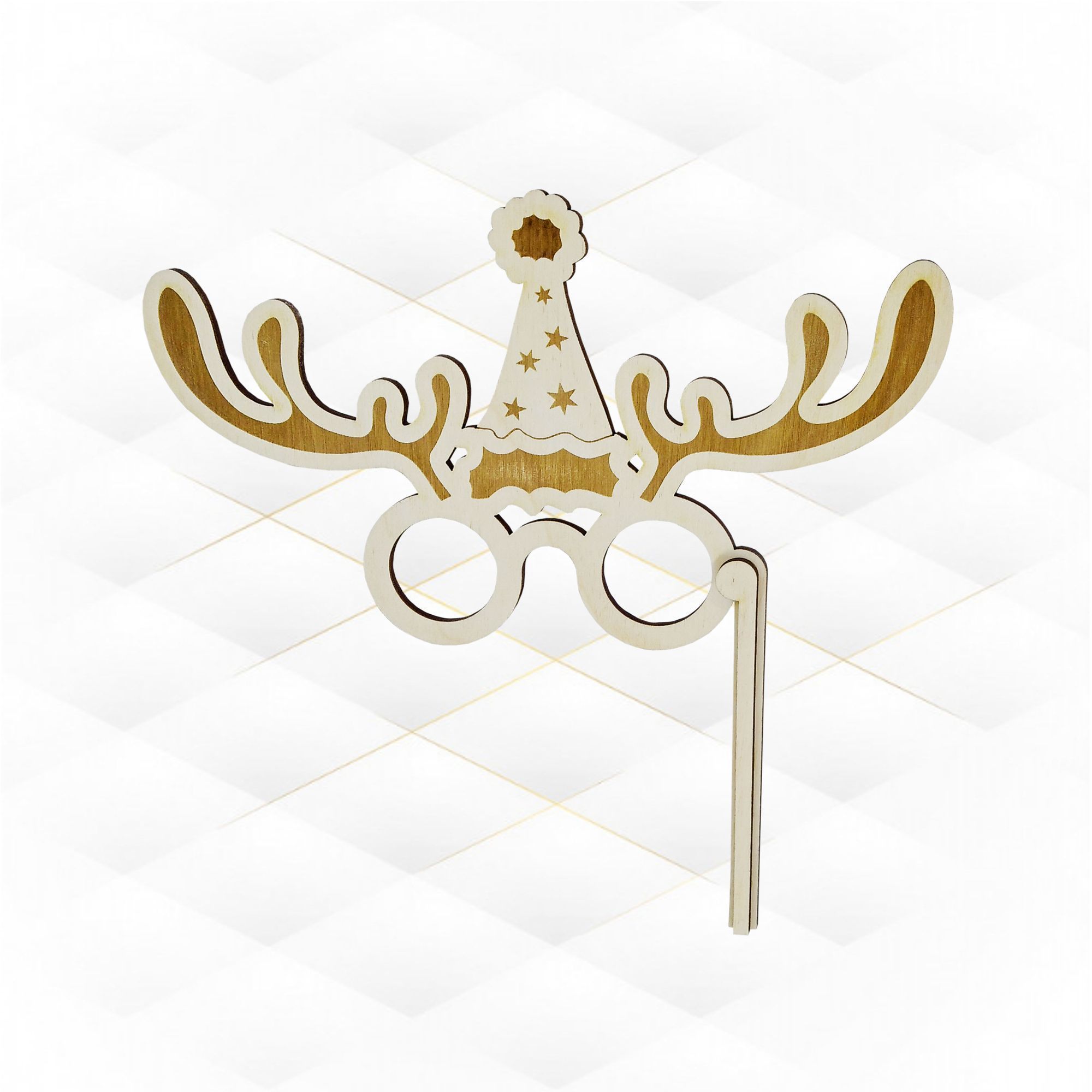 Christmas accessory laser cut design 3D print model_7