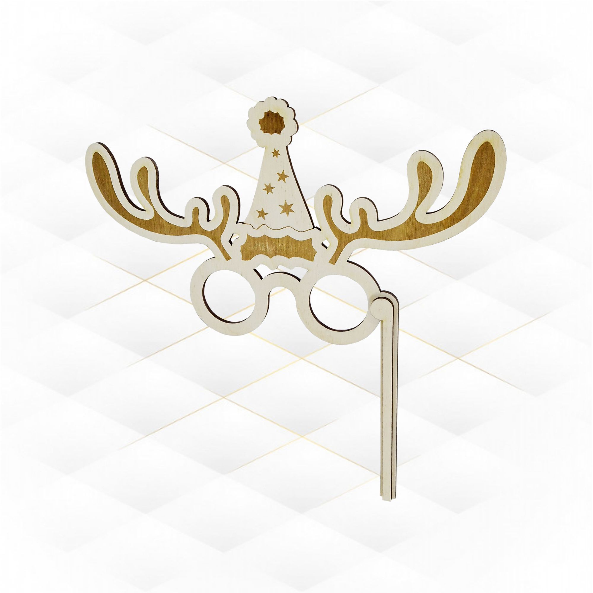 Christmas accessory laser cut design 3D print model_5