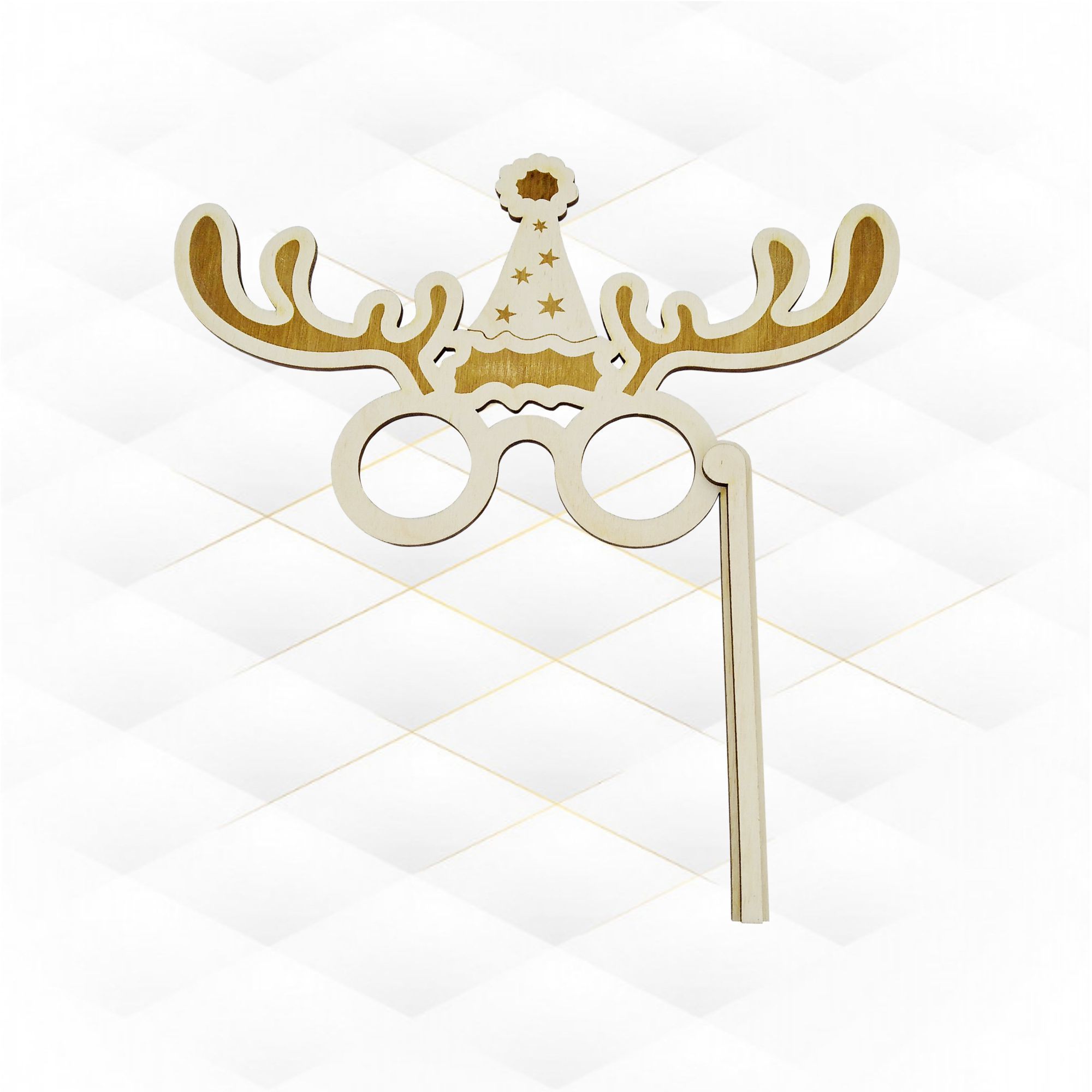 Christmas accessory laser cut design 3D print model_1