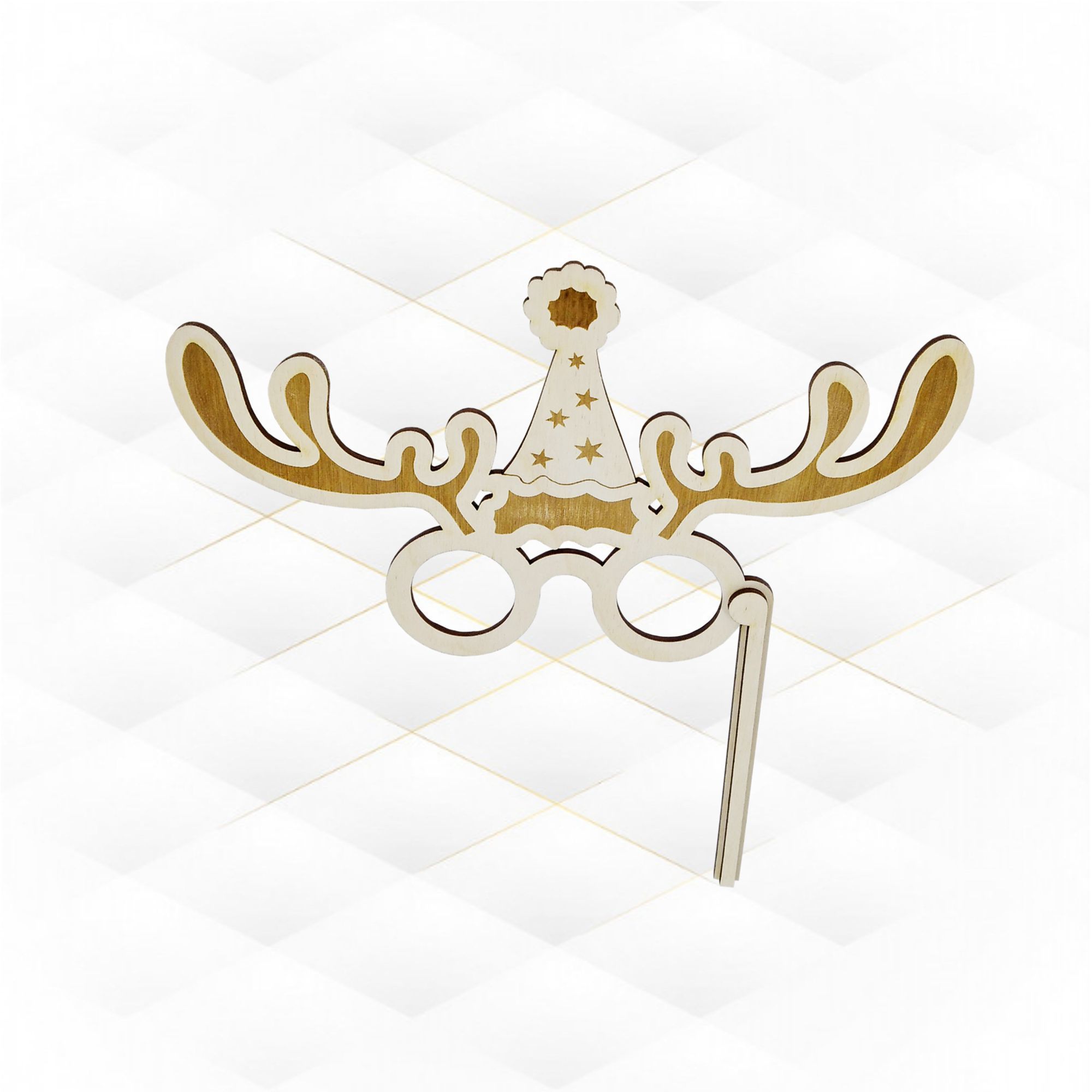 Christmas accessory laser cut design 3D print model_8