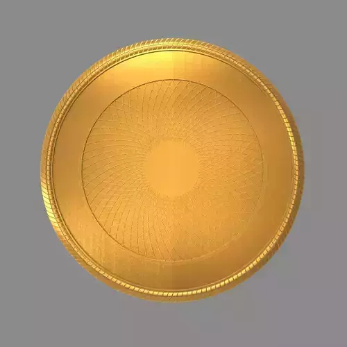 Round base with internal pattern 3D print model