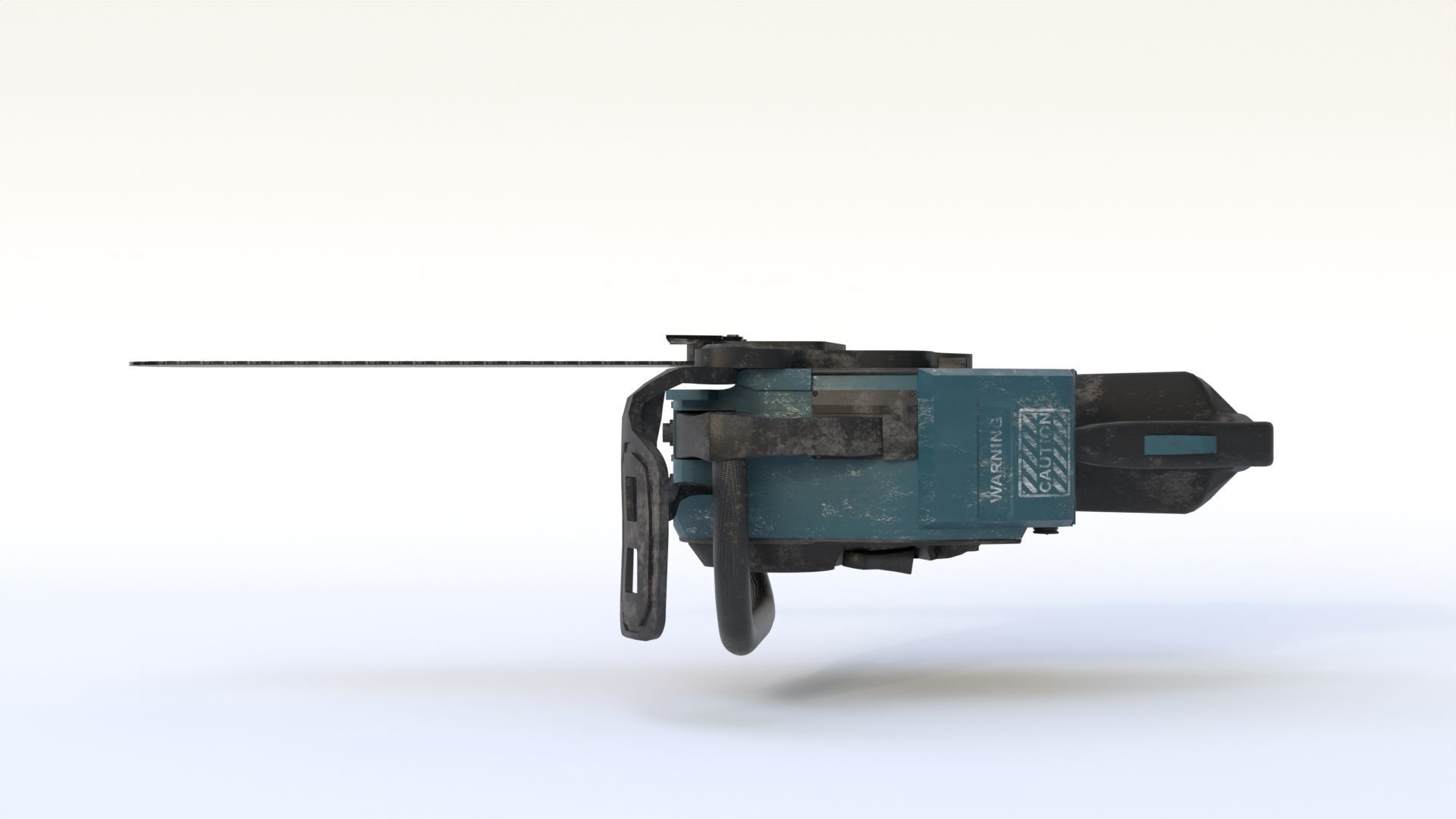 Chainsaw Low-poly 3D model_10