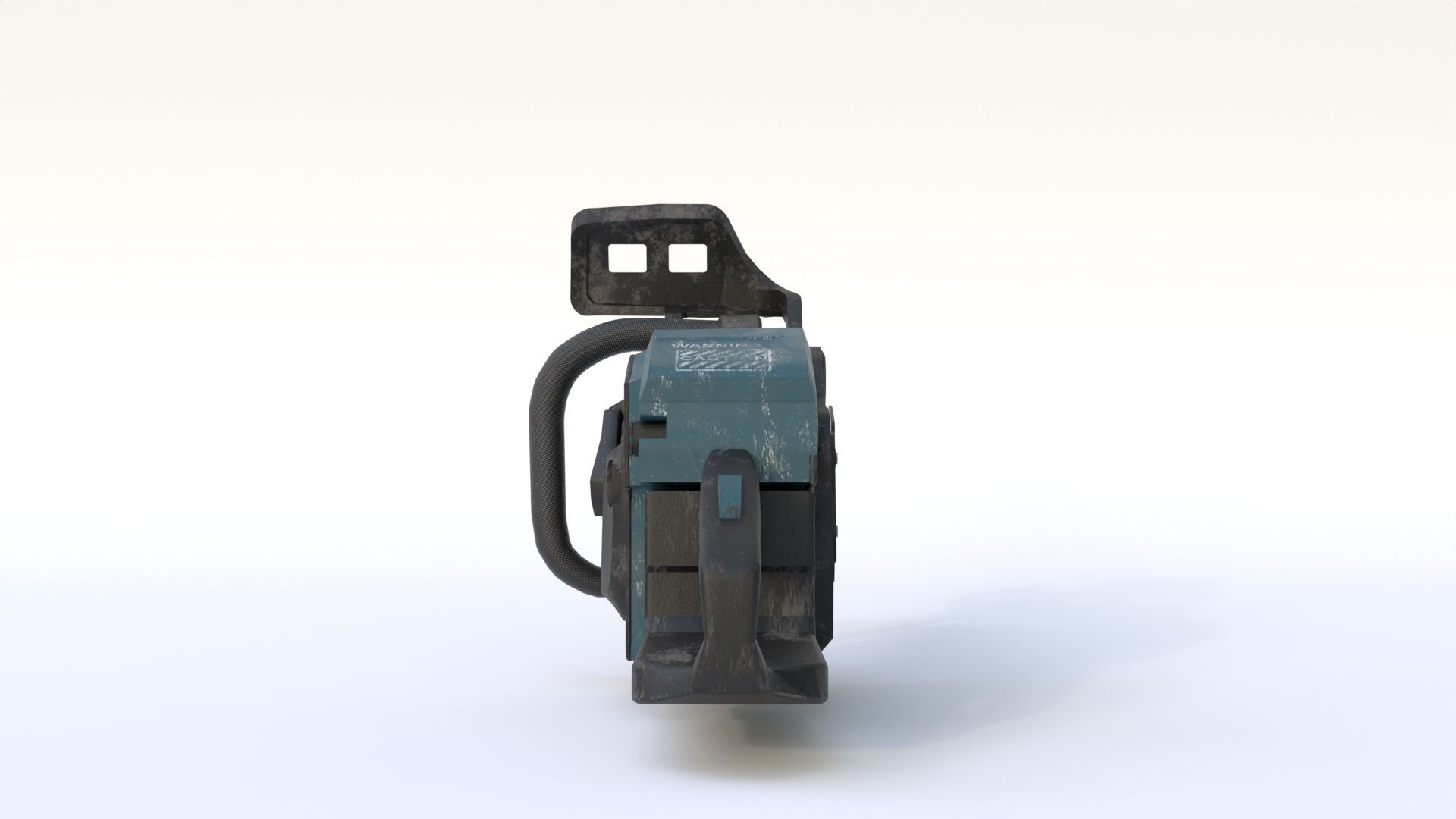 Chainsaw Low-poly 3D model_8