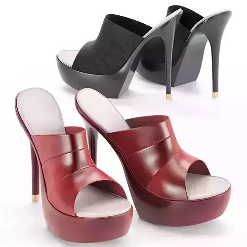 Shoe game rady Low-poly 3D model