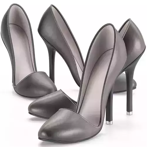 woman Shoe game rady Low-poly 3D model