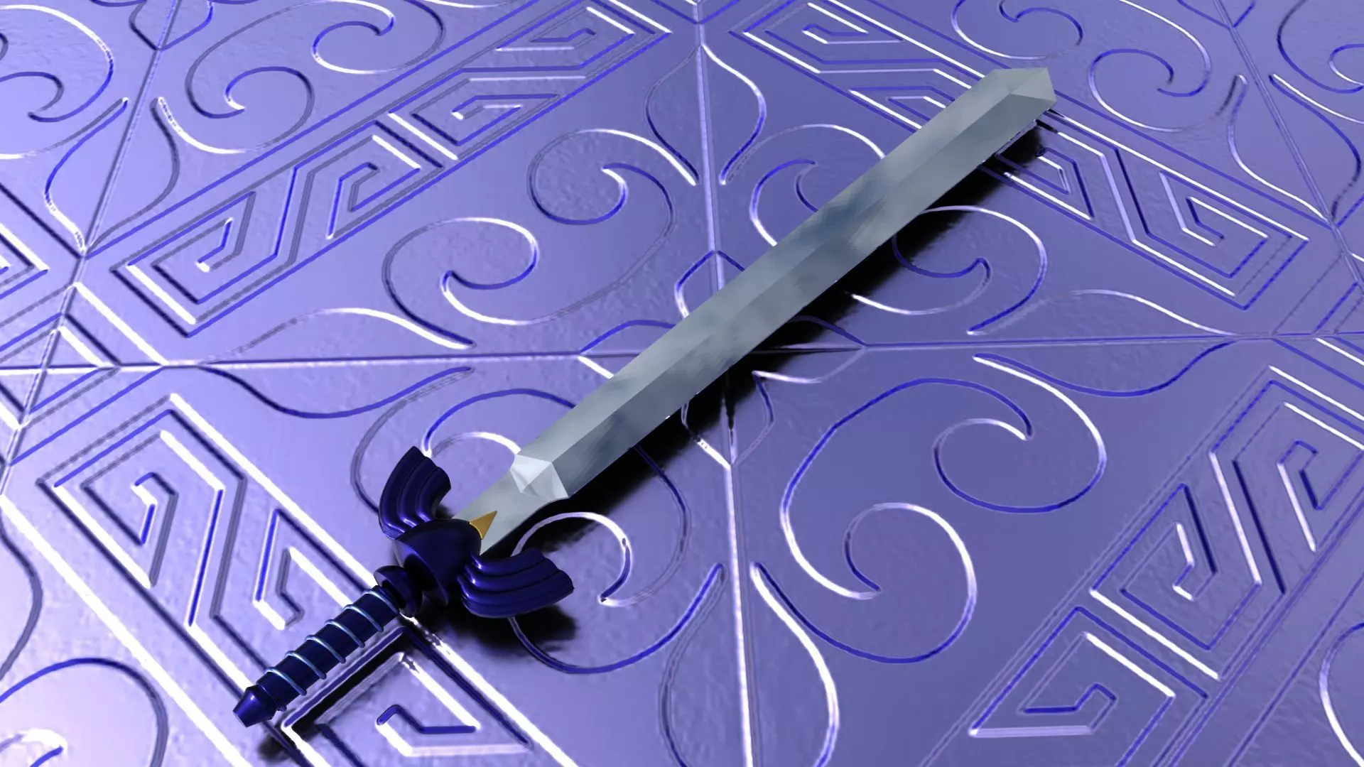 The Legend of Zelda Sword Low-poly 3D model
