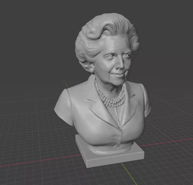 Margaret Thatcher 3D print model_21