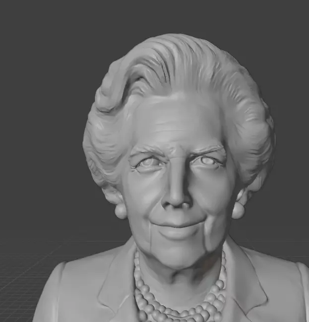 Margaret Thatcher 3D print model_12