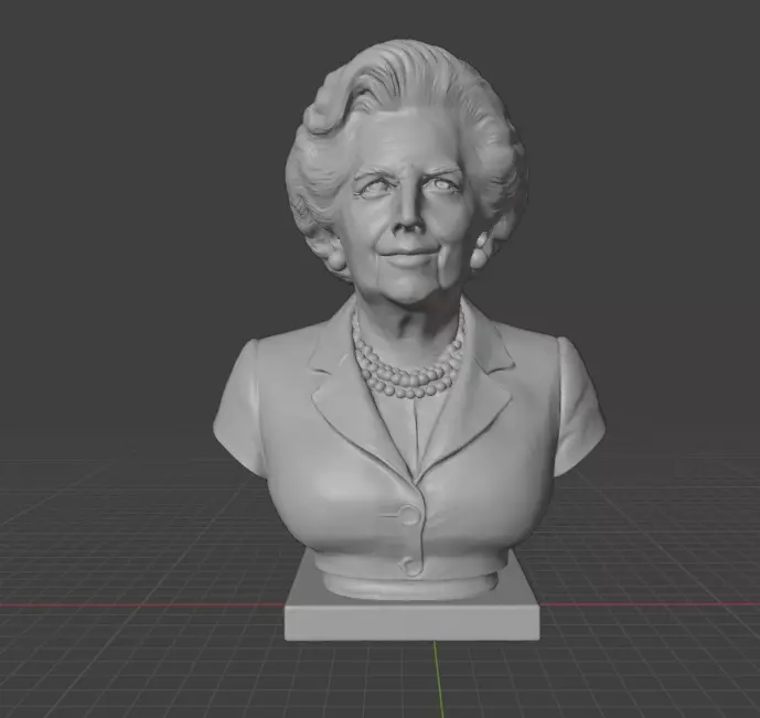 Margaret Thatcher 3D print model_11