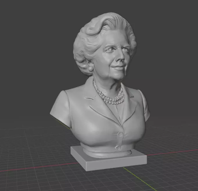 Margaret Thatcher 3D print model_22