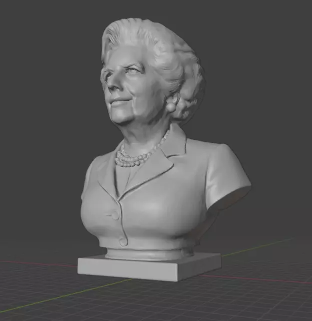 Margaret Thatcher 3D print model_5