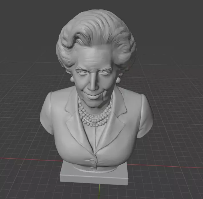 Margaret Thatcher 3D print model_3