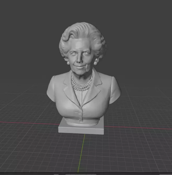 Margaret Thatcher 3D print model_8