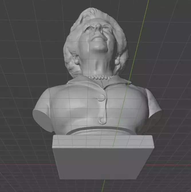 Margaret Thatcher 3D print model_7