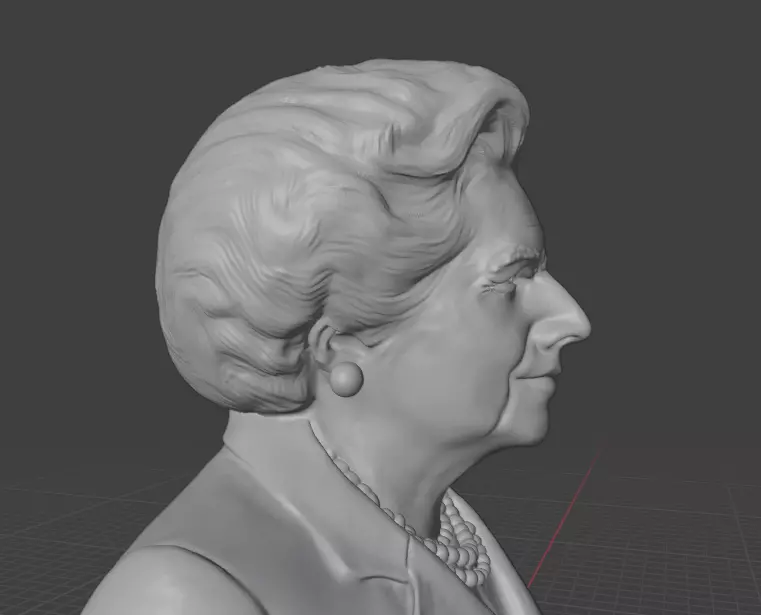 Margaret Thatcher 3D print model_14