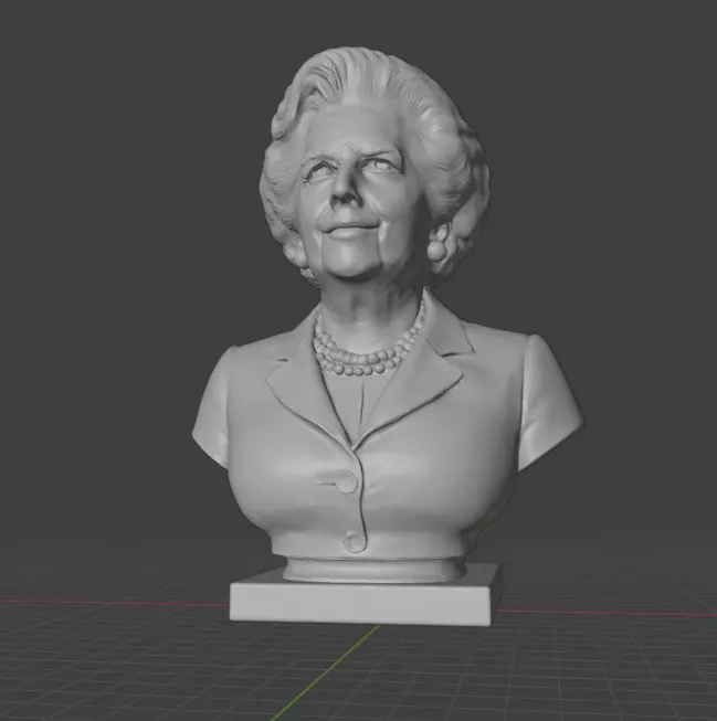 Margaret Thatcher 3D print model_1