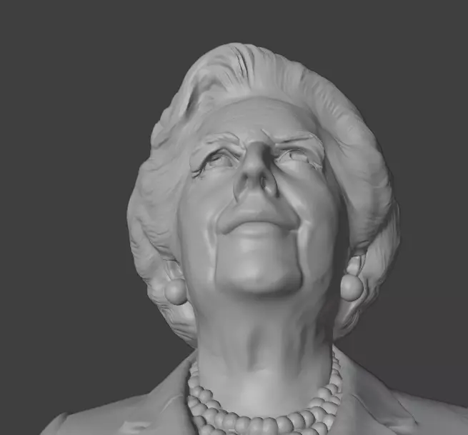 Margaret Thatcher 3D print model_13