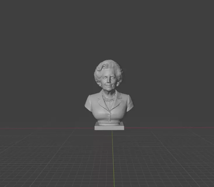 Margaret Thatcher 3D print model_0