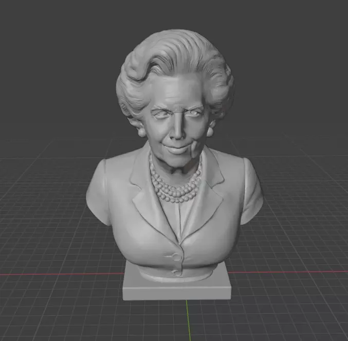 Margaret Thatcher 3D print model_20