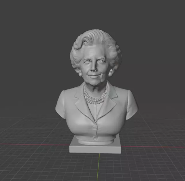Margaret Thatcher 3D print model_10