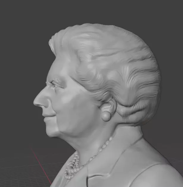 Margaret Thatcher 3D print model_15