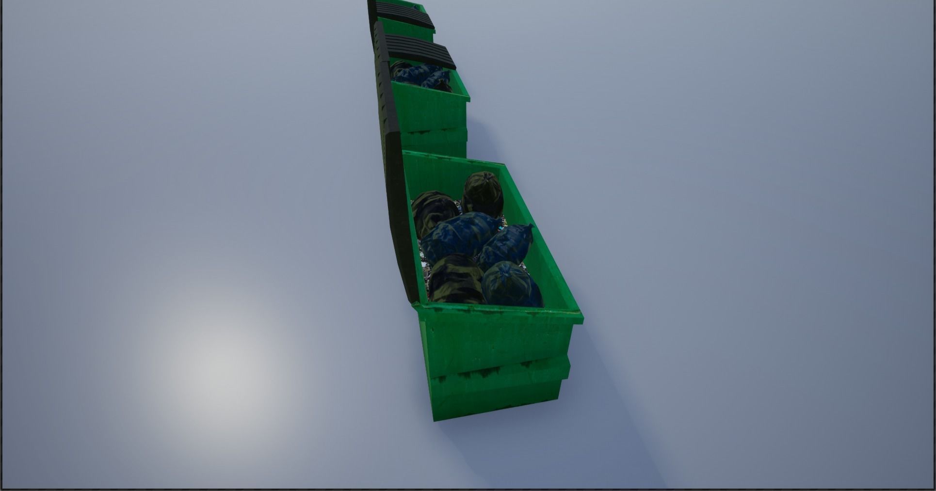 Garbage-Trash Containers-Dumpster Low-poly 3D model_26