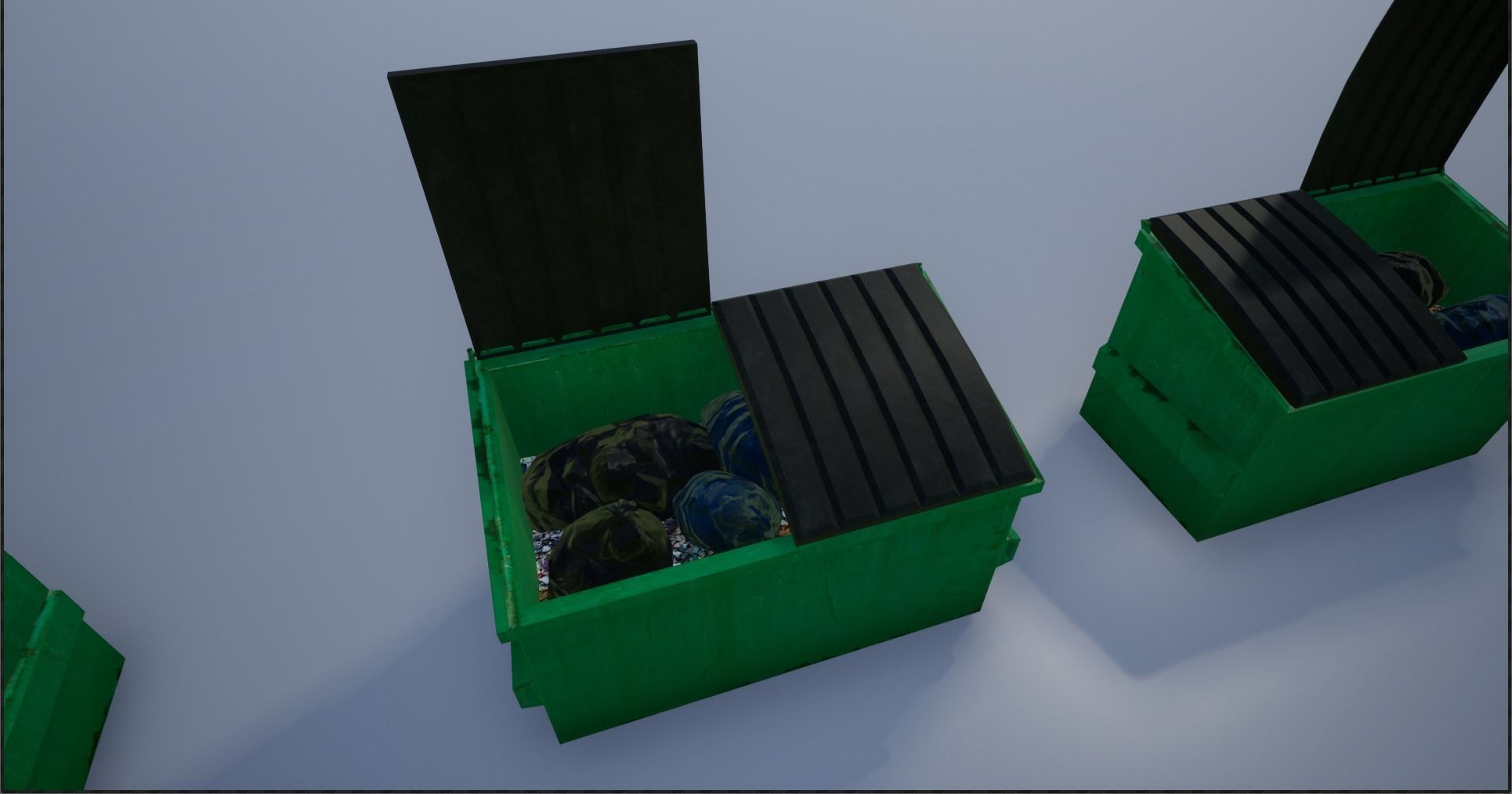 Garbage-Trash Containers-Dumpster Low-poly 3D model_28
