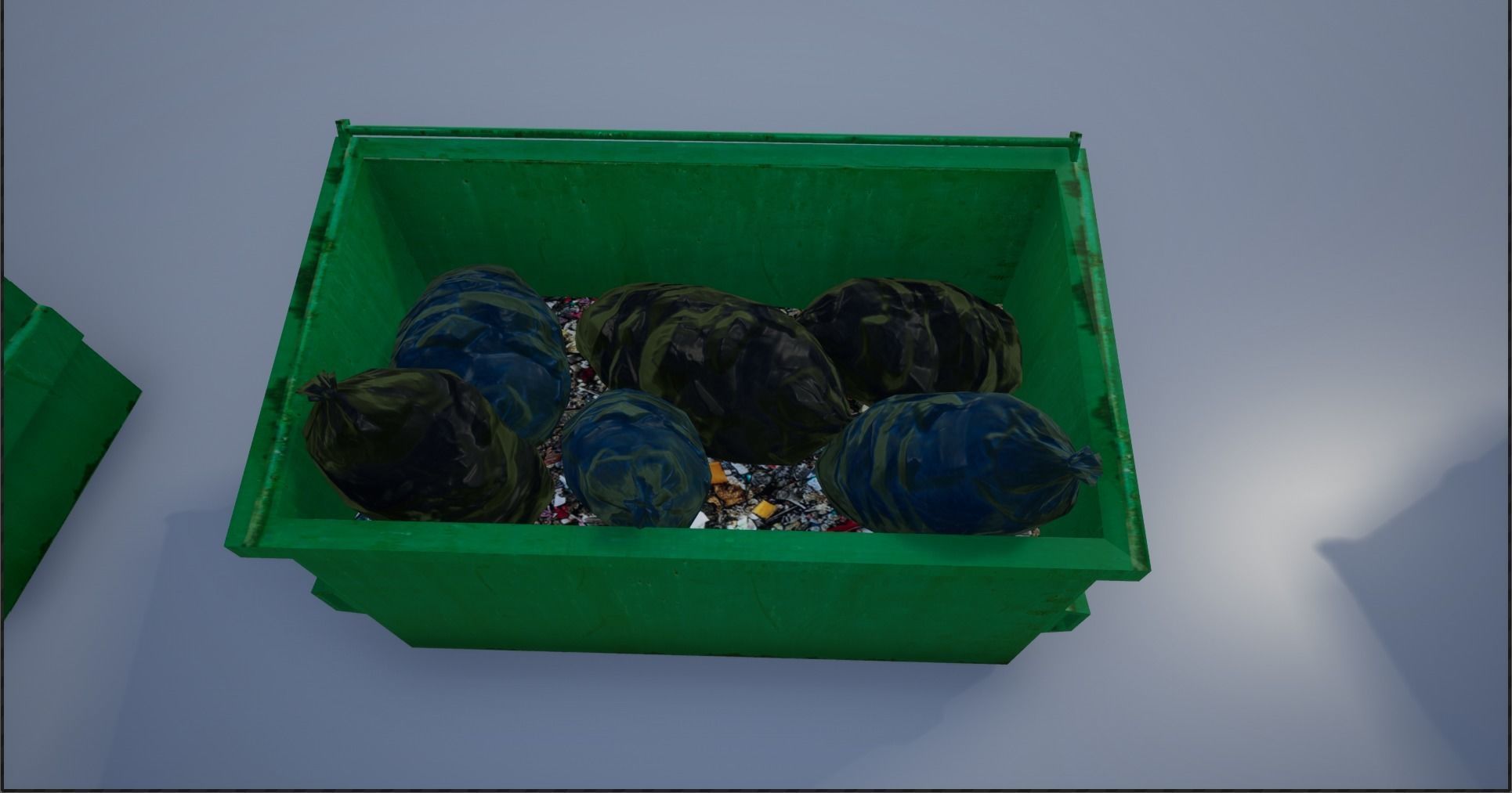 Garbage-Trash Containers-Dumpster Low-poly 3D model_9