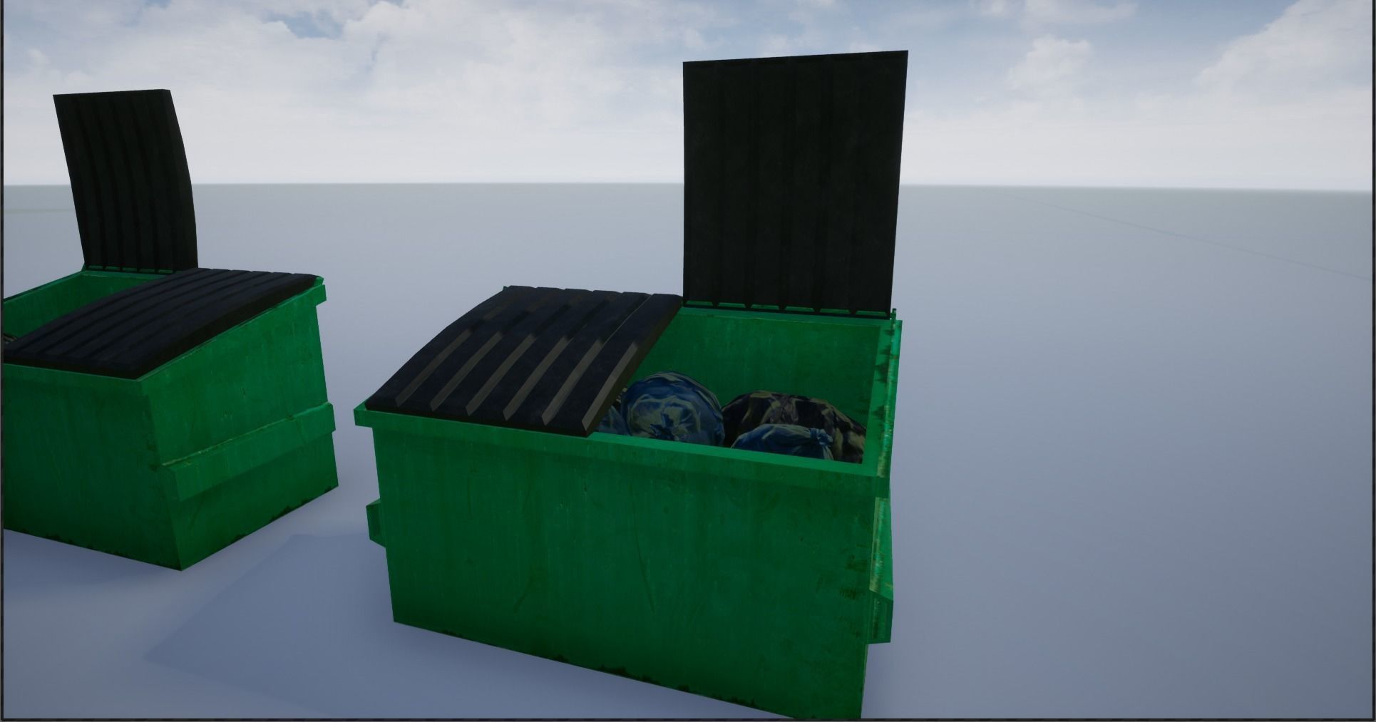 Garbage-Trash Containers-Dumpster Low-poly 3D model_32