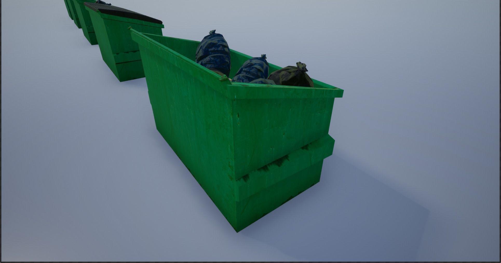 Garbage-Trash Containers-Dumpster Low-poly 3D model_19