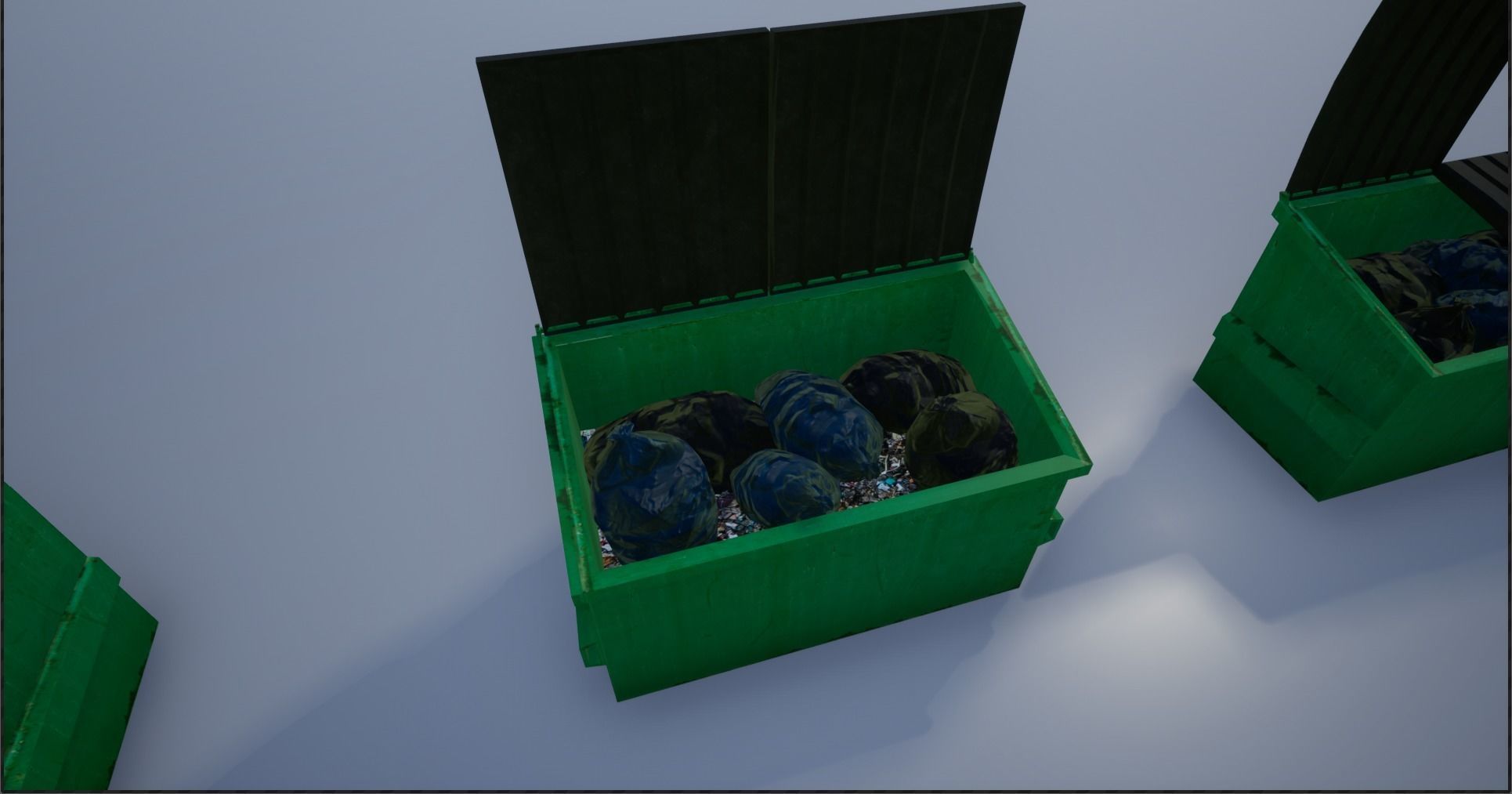 Garbage-Trash Containers-Dumpster Low-poly 3D model_25