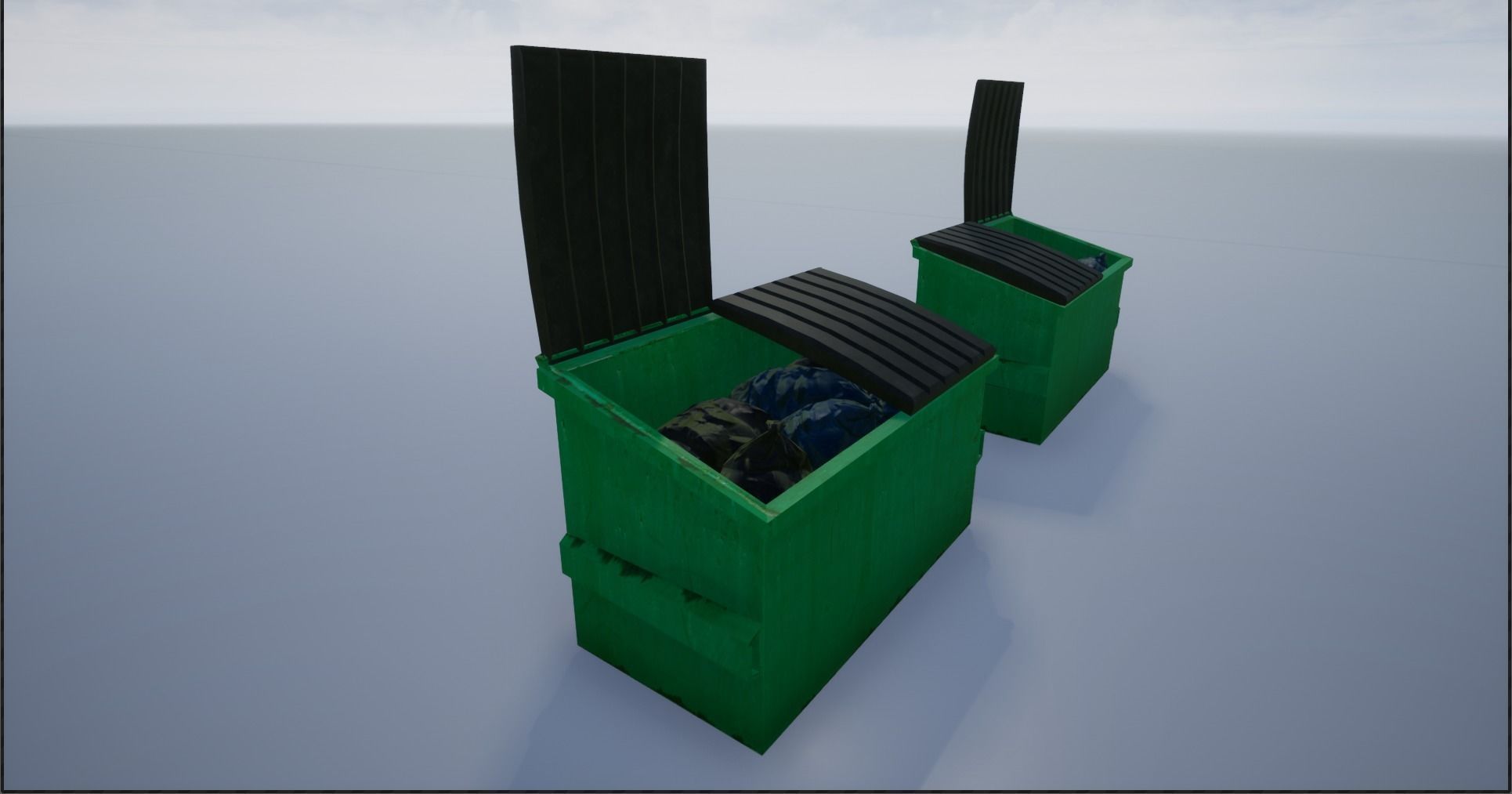Garbage-Trash Containers-Dumpster Low-poly 3D model_29