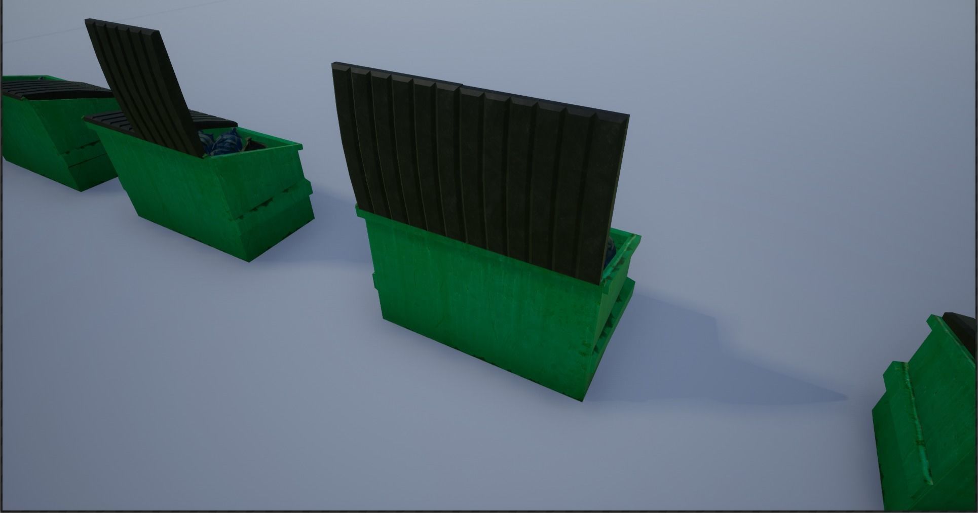Garbage-Trash Containers-Dumpster Low-poly 3D model_27