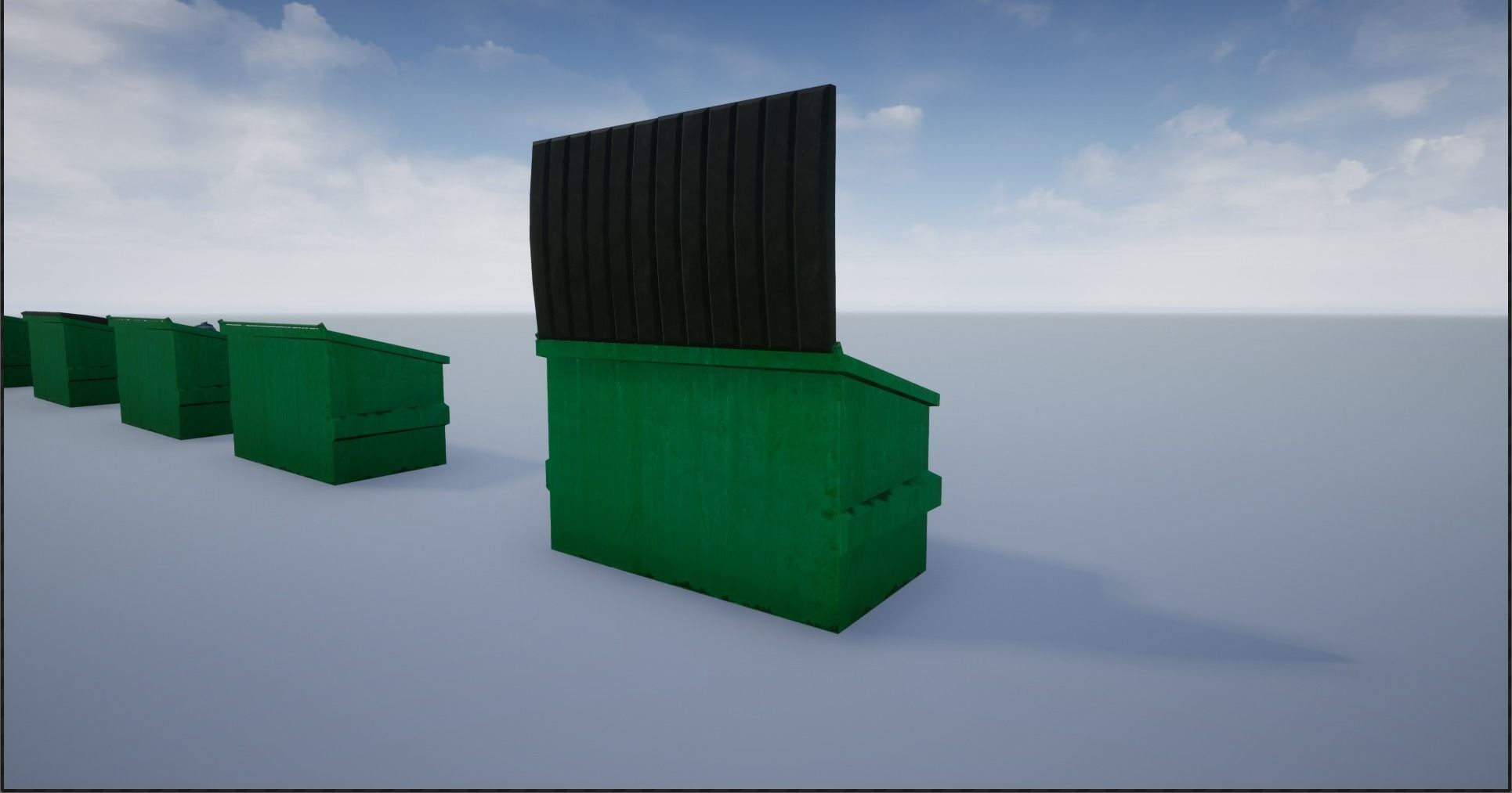 Garbage-Trash Containers-Dumpster Low-poly 3D model_13