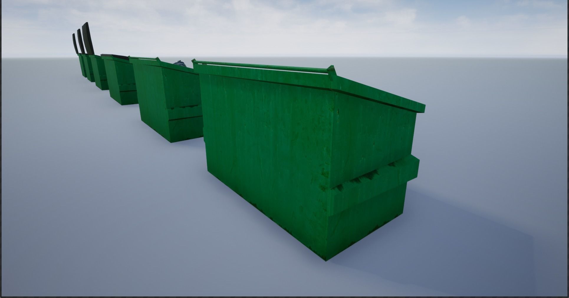 Garbage-Trash Containers-Dumpster Low-poly 3D model_17