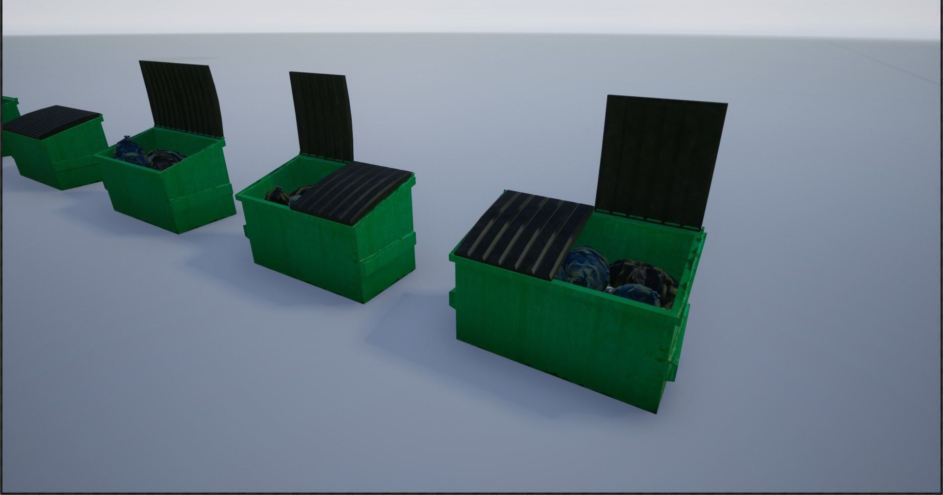 Garbage-Trash Containers-Dumpster Low-poly 3D model_30