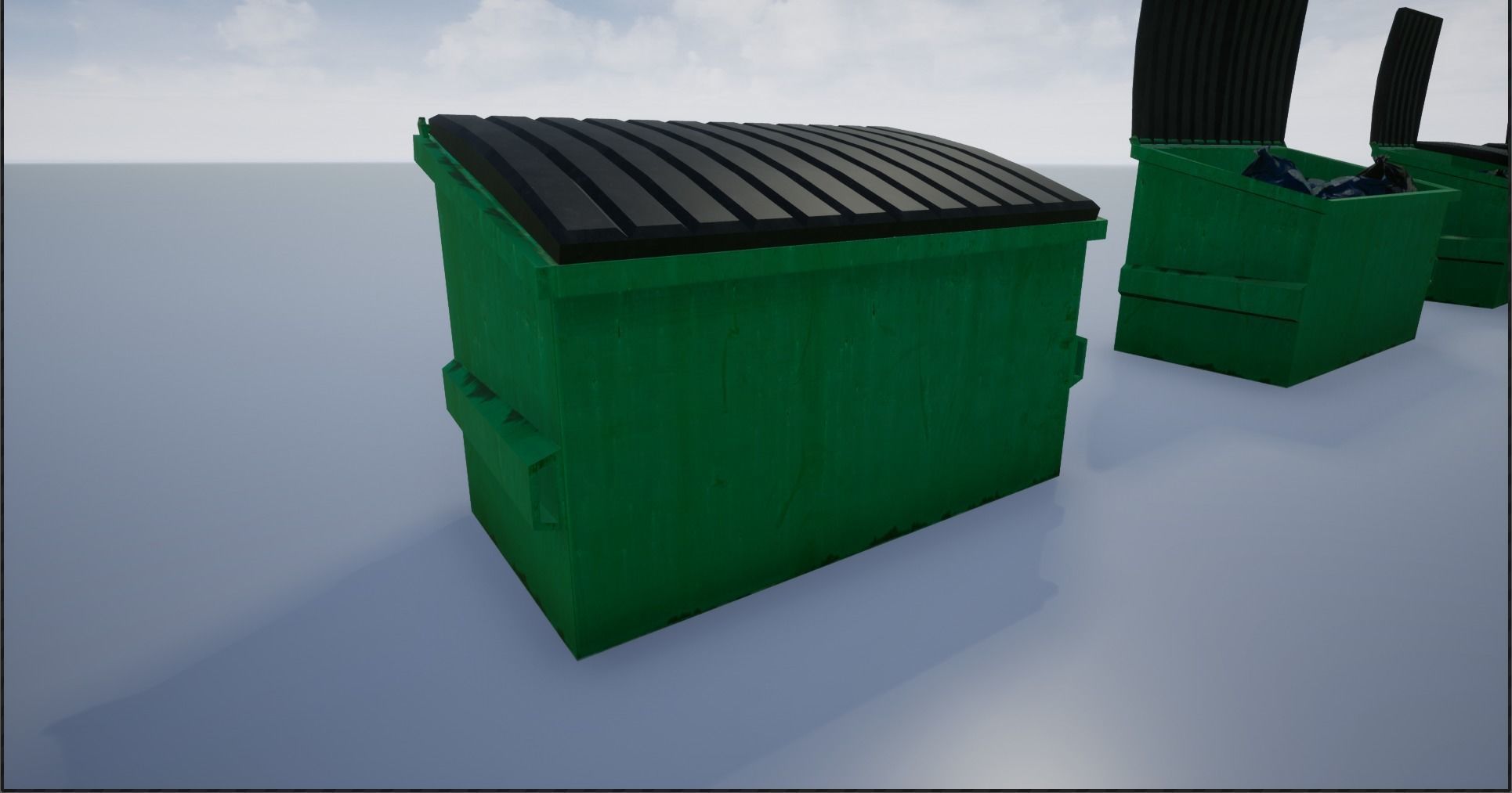 Garbage-Trash Containers-Dumpster Low-poly 3D model_21