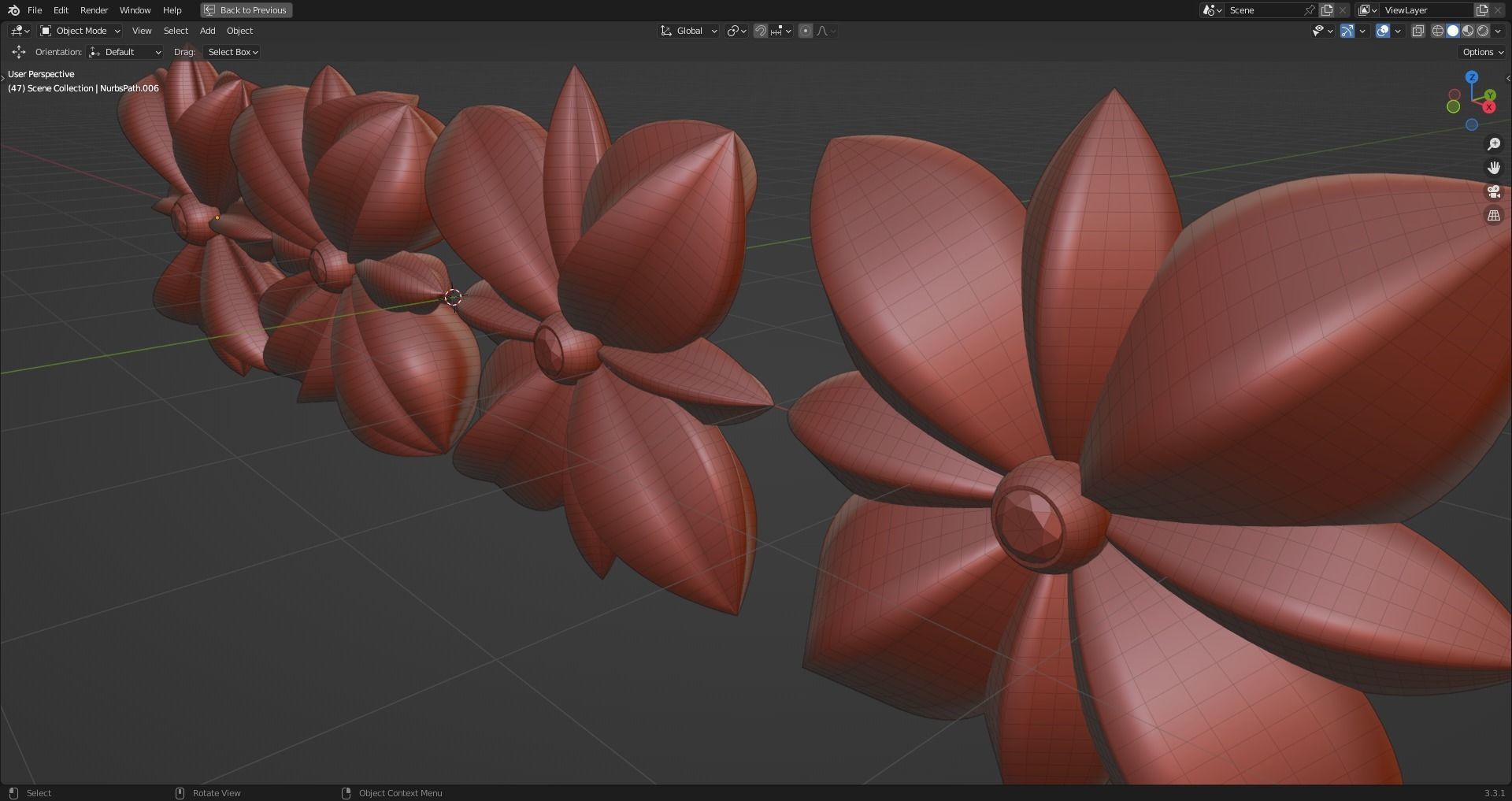 ORNAMENT flower 3D model_5