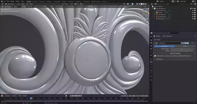 FLOWER ORNAMENT 3D PRINT