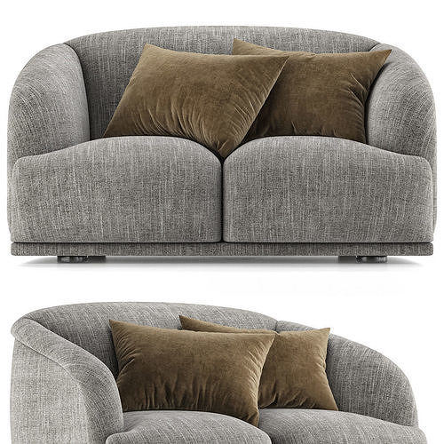 PLANETE large two seat Sofa Low-poly 3D model