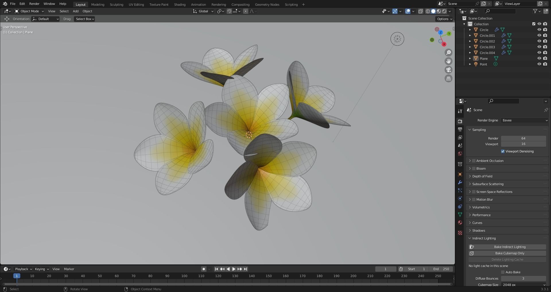 CHAMPA FLOWER 3D model_3