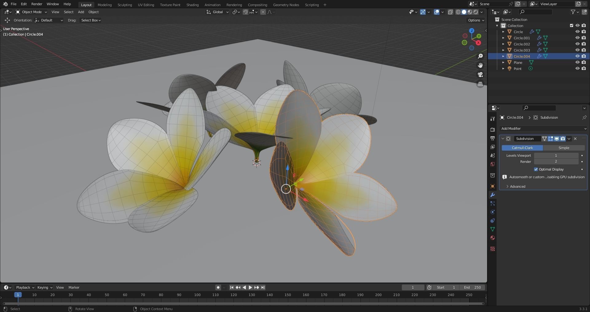 CHAMPA FLOWER 3D model_2
